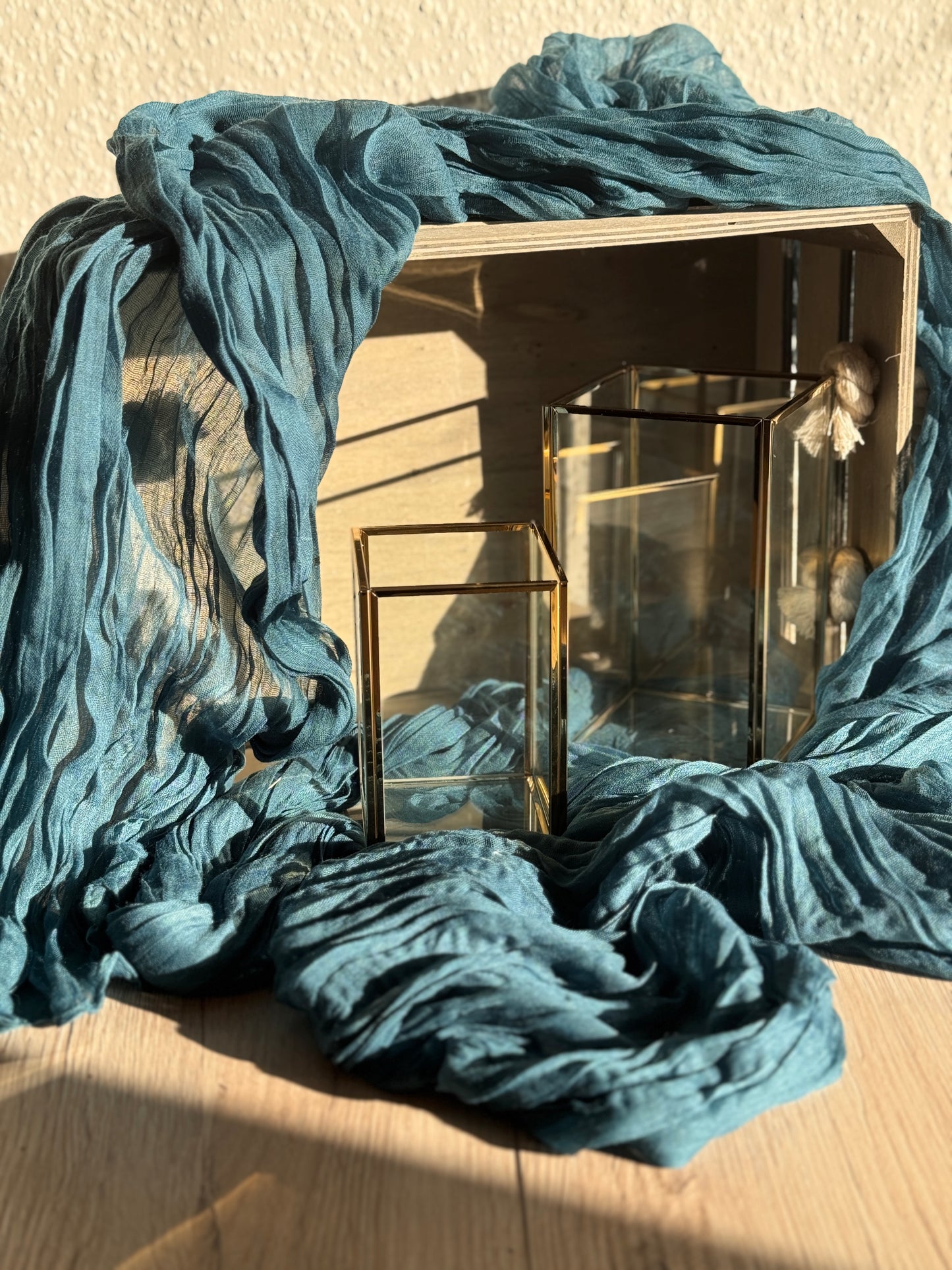 Tischläufer – petrol Blau