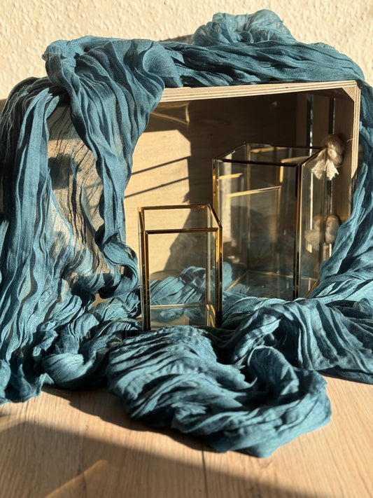 Tischläufer – petrol Blau