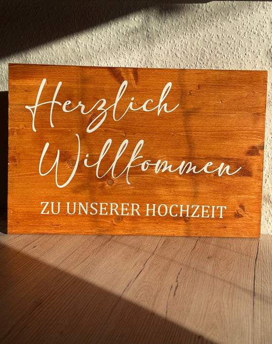 Holzschild