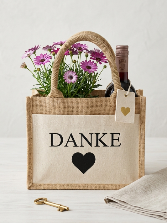 Jute-Geschenktasche